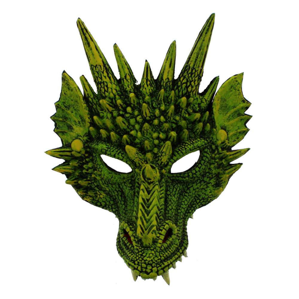 Zac's Alter Ego - Rubber dragon Mask - Green